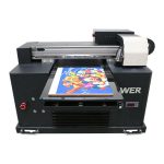 goedkope prijs a4 formaat uv led flatbed printer voor elk materiaal